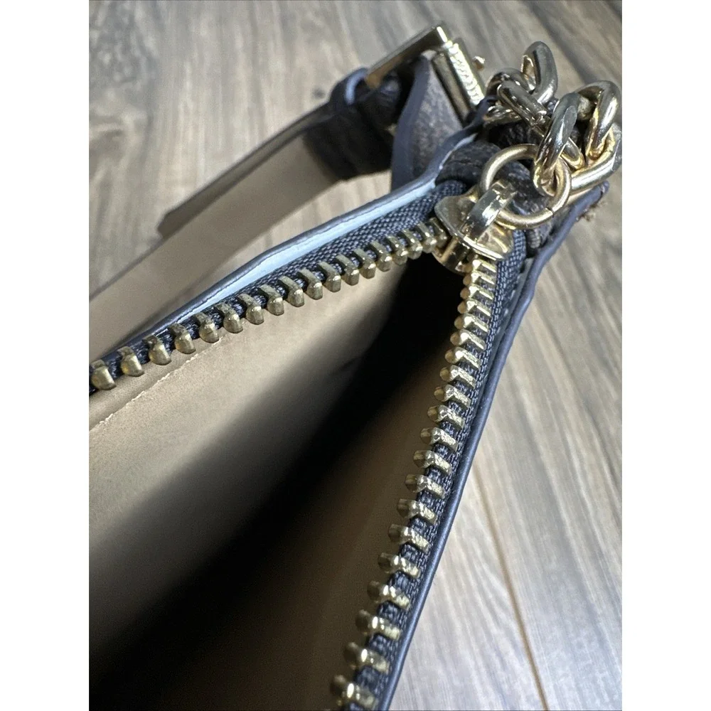 Michael KORS MK Signature Logo‎ Pull Chain Belt Bag Fanny Pack Chocolate